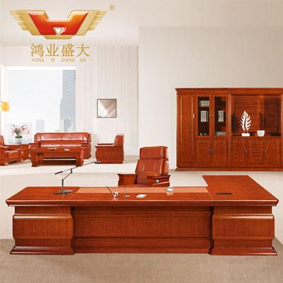 辦公家具 廠家直銷實(shí)木辦公班臺HY-D7038