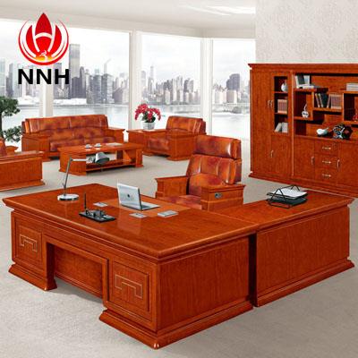 實(shí)木辦公桌椅 泰柚木大班臺(tái)NNH-DA07-24