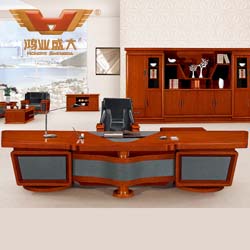 泰柚木實(shí)木辦公桌 總裁臺(tái)  HY-D鴻業(yè)1號(hào)